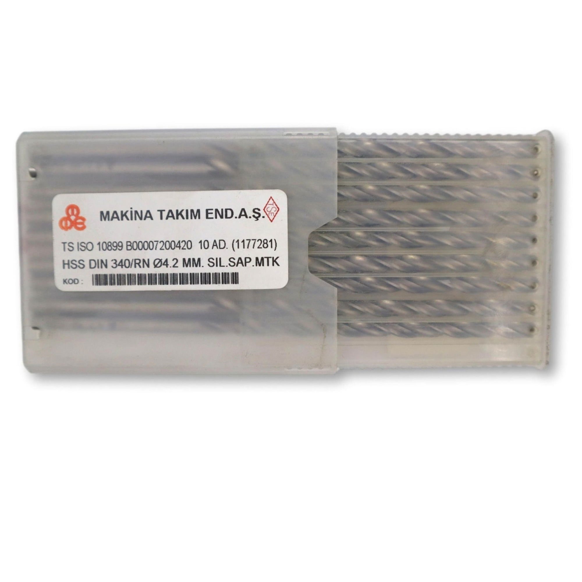 Makina Takım Endüstri.Mte Hss Uzun Matkap Ucu Dın/340 4.2 Mm-(10'lu Paket)179.04.H042