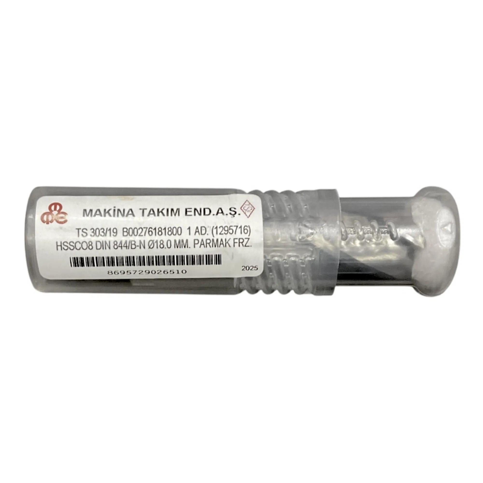 Parmak Freze Kısa Mte Hsse Parmak Freze Kısa Dın844 18 Mm Makina Takım EndüstriMte Hsse Parmak Freze Kısa Dın844 18 Mm 179.17.KF29