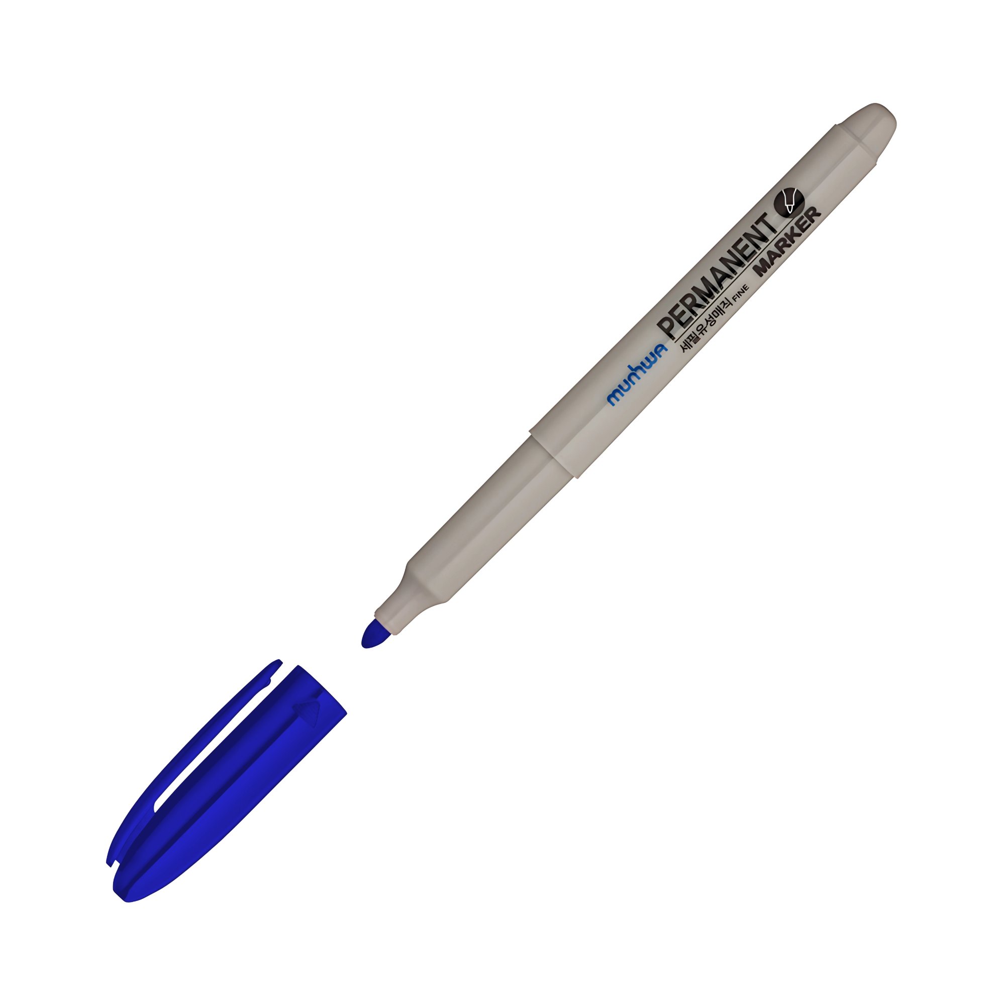 MunhwaMunhwa Permanent Marker Asetat Kalemi Fıne (12'li Paket) Mavi315.05.FM03