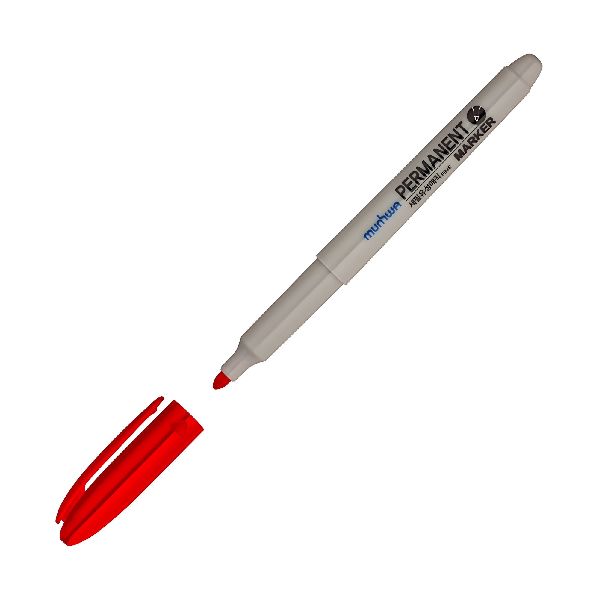 MunhwaMunhwa Permanent Marker Asetat Kalemi Fıne (12'li Paket) Kırmızı315.05.FM02