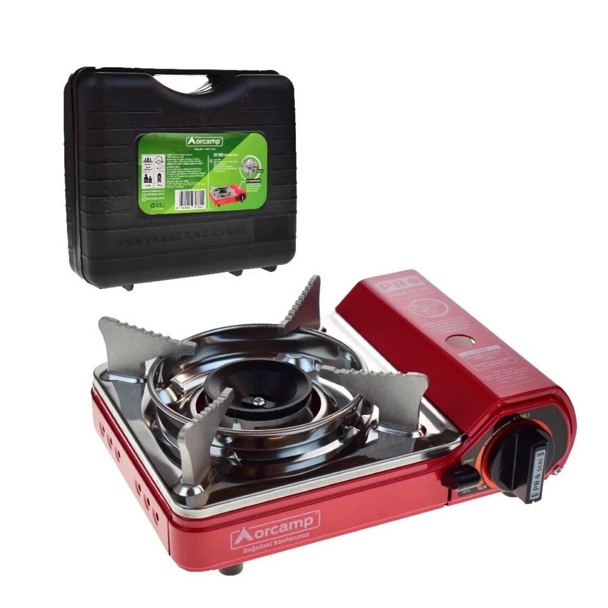 Orcamp Pro Mini Kamp Ocağı - KırmızıOrcampOrcamp Pro Mini Ocak Kırmızı 280.01.CK56