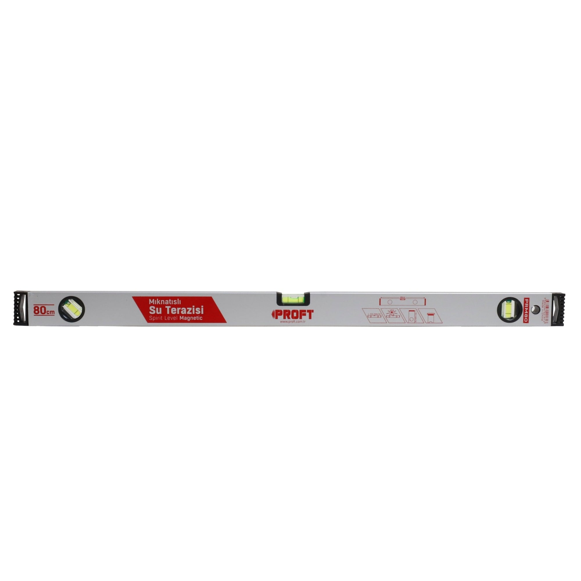 ProftProft Mıknatıslı Su Terazisi  80 Cm-(5 Adet)267.38.0080