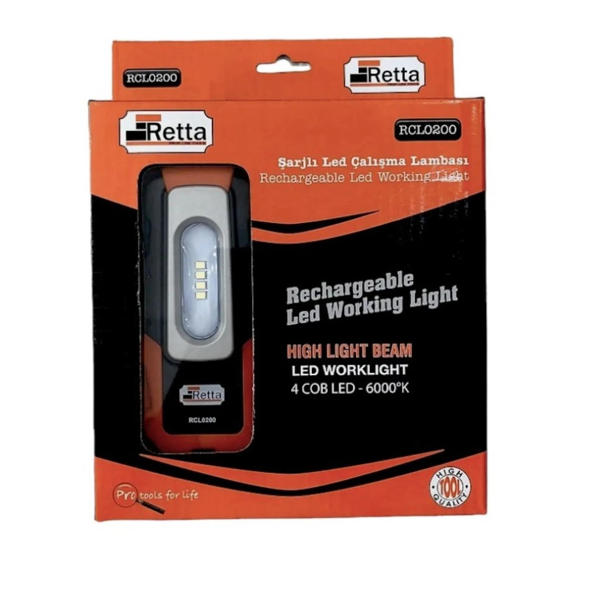  Retta Rcl0200 Şarjlı LED Çalışma Lambası (200 Lümen)RettaRetta Rcl0200 Sarjlı Led Çalışma Lambası 200 Lümen201.01.0200