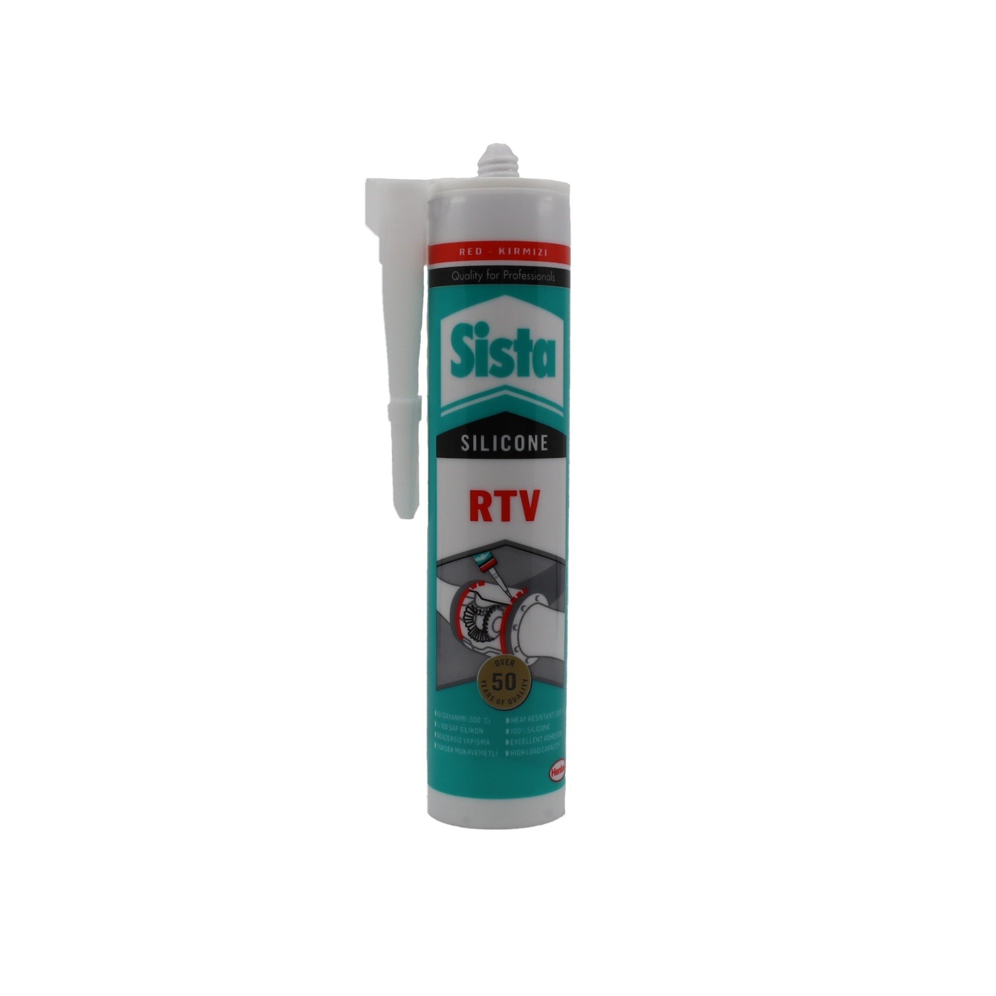 SistaSista Isı Kırmızı Silikon 310 Ml -(20 Adet)107.05.310I