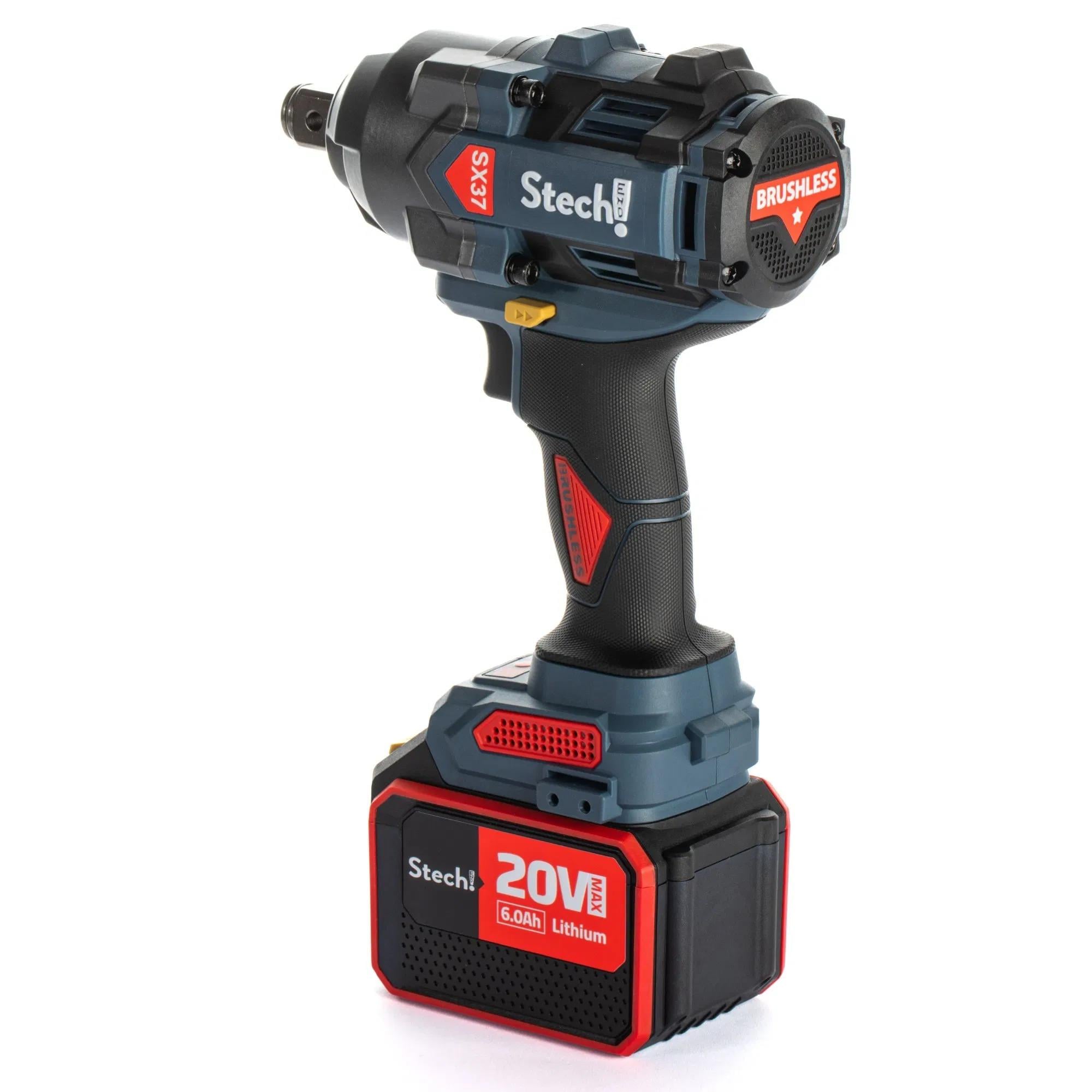 Stech-End Sx37 20V Kömürsüz Akülü Somun Sıkma (6.0 Ah)Stech-EndStech-End Akülü Darbeli Somun Sık. 6.0 Ah 20V Sx37192.10.SX37