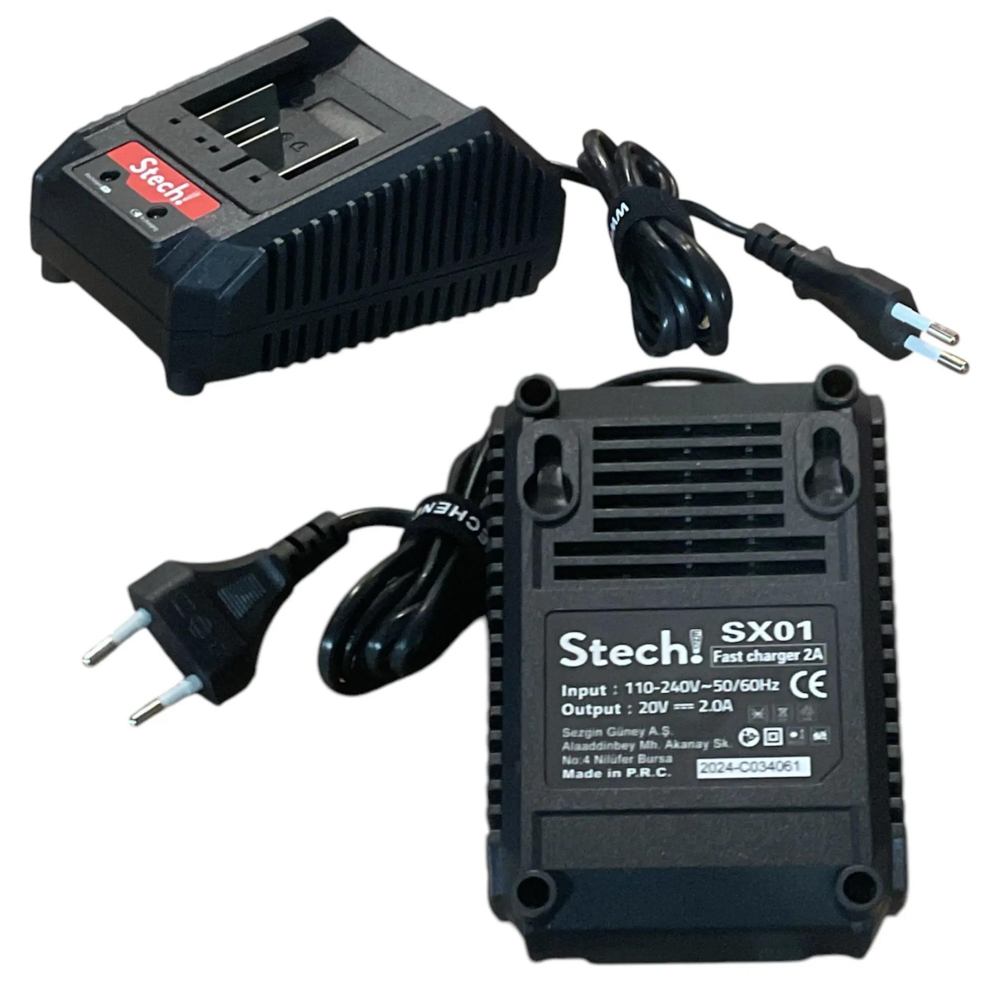 Stech-End 20V Hızlı Şarj Cihazı Sx01 - Yüksek Verimli Akü ŞarjıStech-EndStech-End Hızlı Şarj Cihazı 20V Sx01192.12.SX01