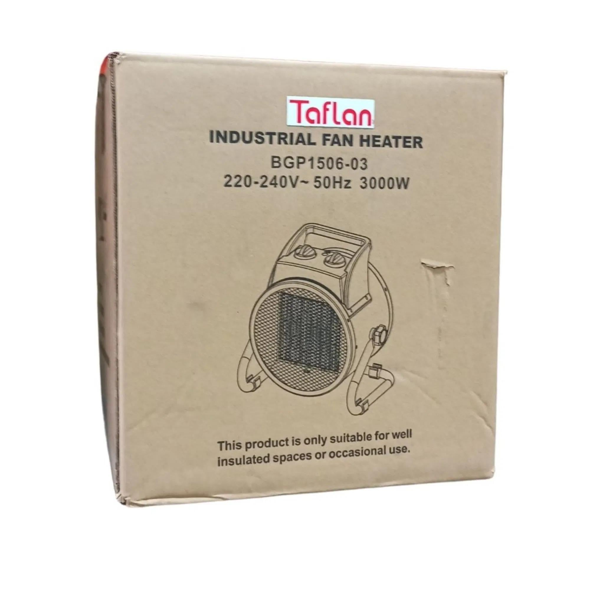 Taflan 3kW Endüstriyel Fanlı Isıtıcı 3000W (Bgp1506-03)TaflanTaflan Fanlı Isıtıcı 3 Kw 3000 W Bgp1506-03139.06.TF01
