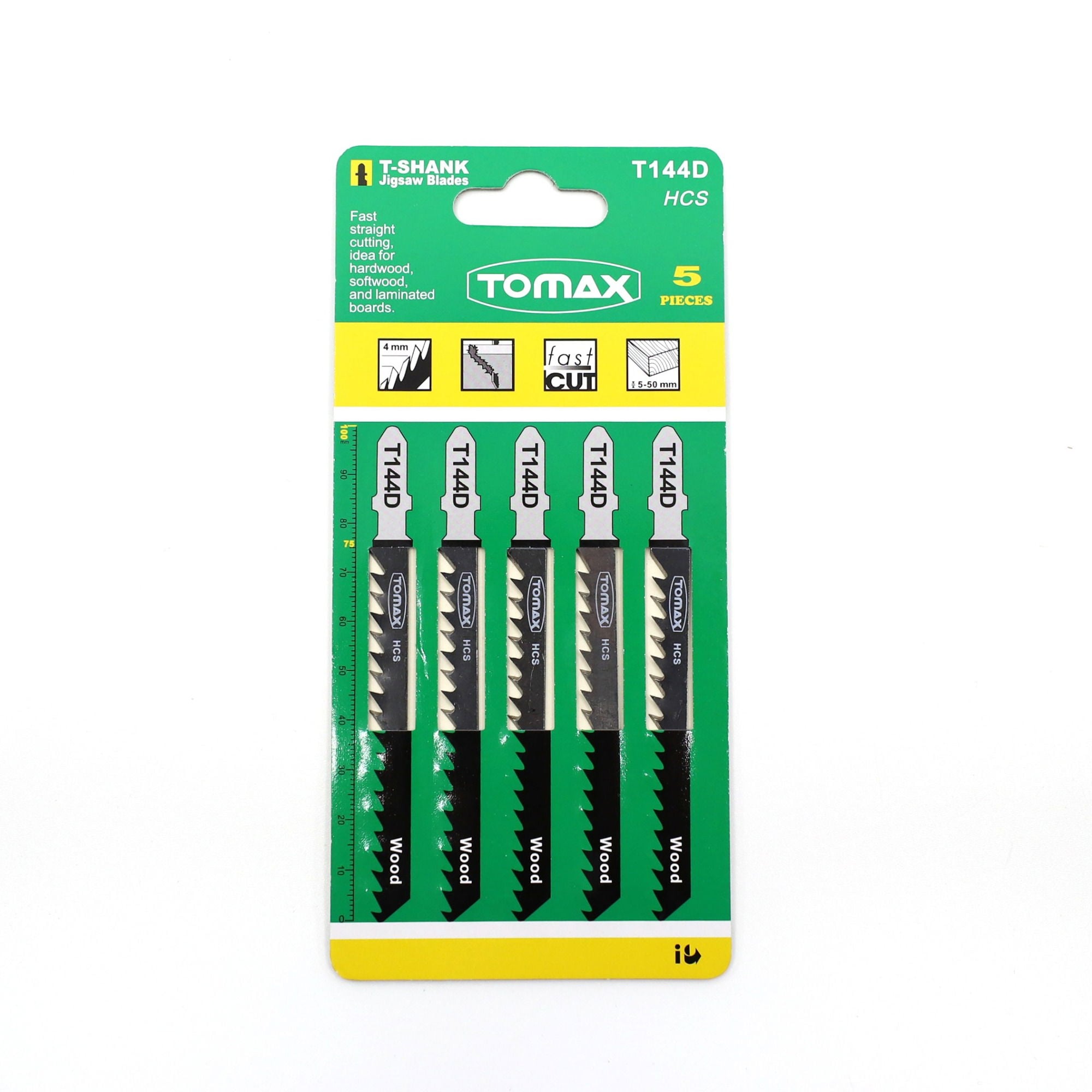 TomaxTomax Hızlı Kesim Ahşap Dekupaj Ağzı (T144D) - 5'Li Paket114.35.T144