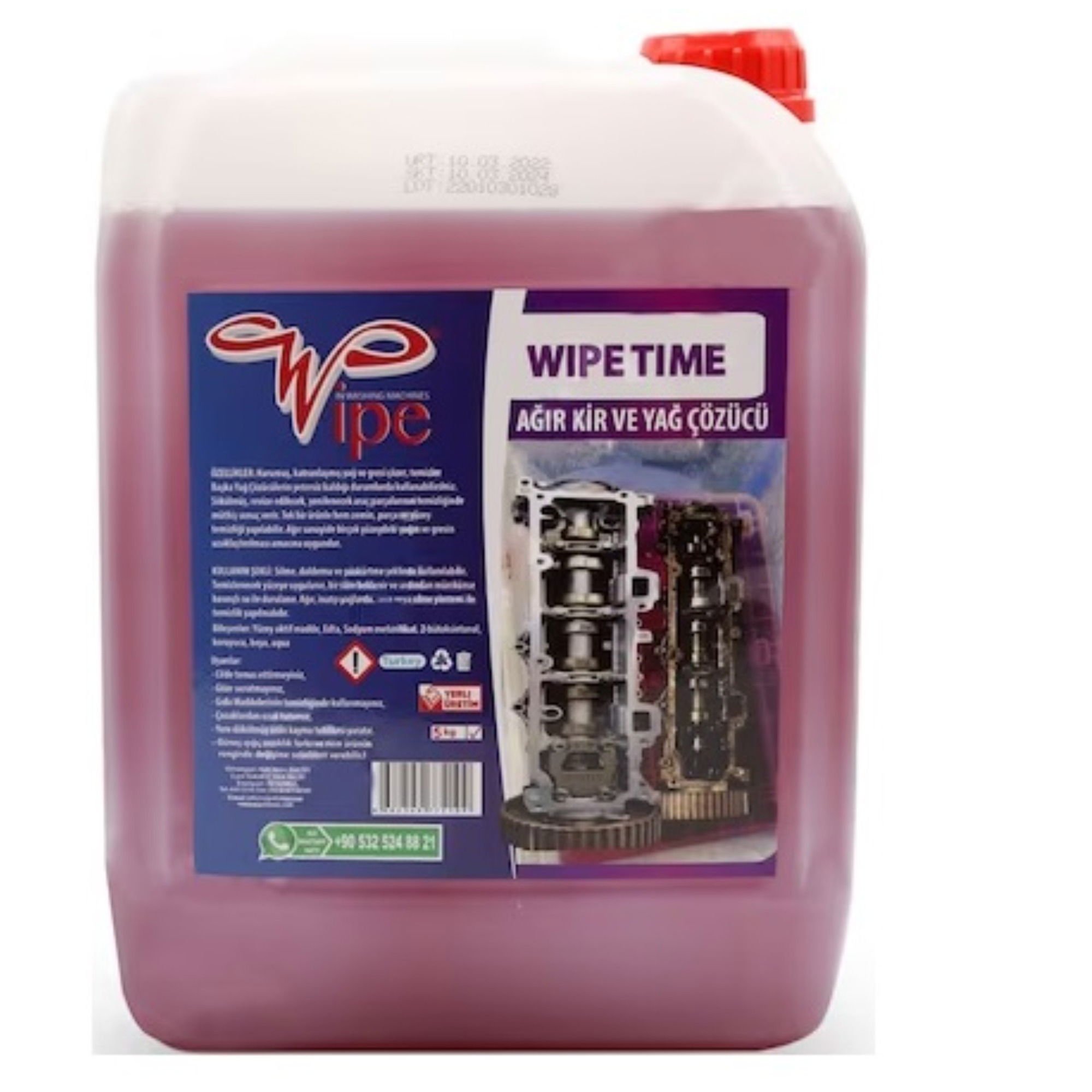 WıpeWıpe Tıme Ağır Kir Ve Yağ Çözücü 5 Kg-(4 Adet)292.01.KY02