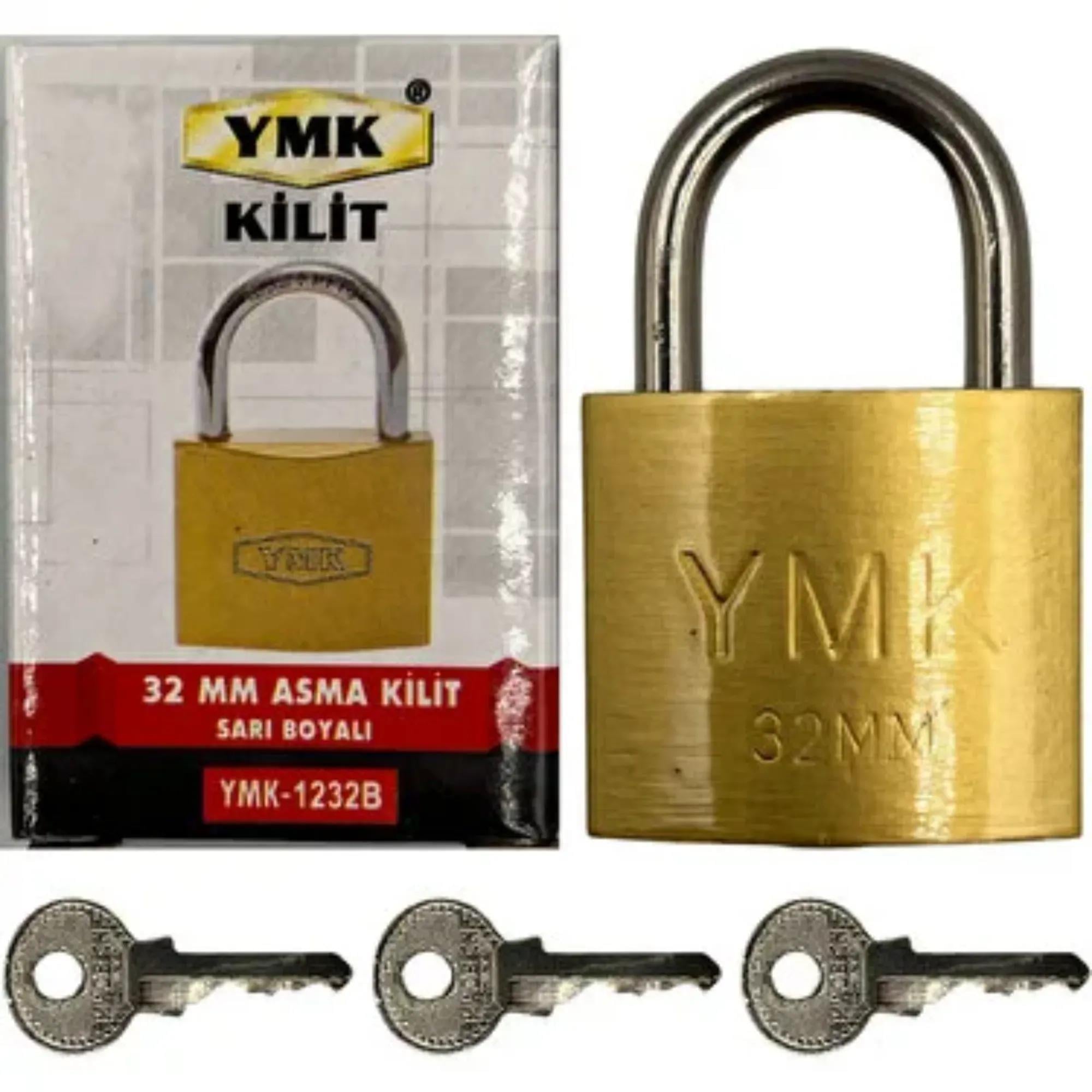 Asma Kilit Kısa Ymk Asma Kilit Sarı Kısa 32 Mm -(6 Adet)YmkYmk Asma Kilit Sarı Kısa 32 Mm -(6 Adet)195.13.B032