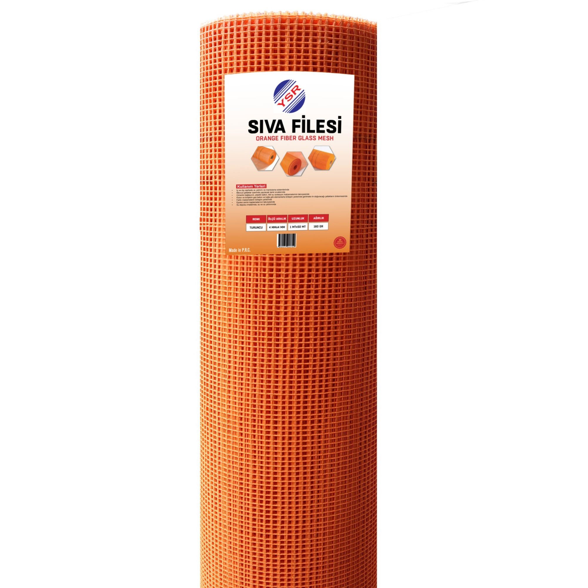 YsrYsr Sıva Filesi 160 Gr Turuncu-(50 Metre)157.01.SF07