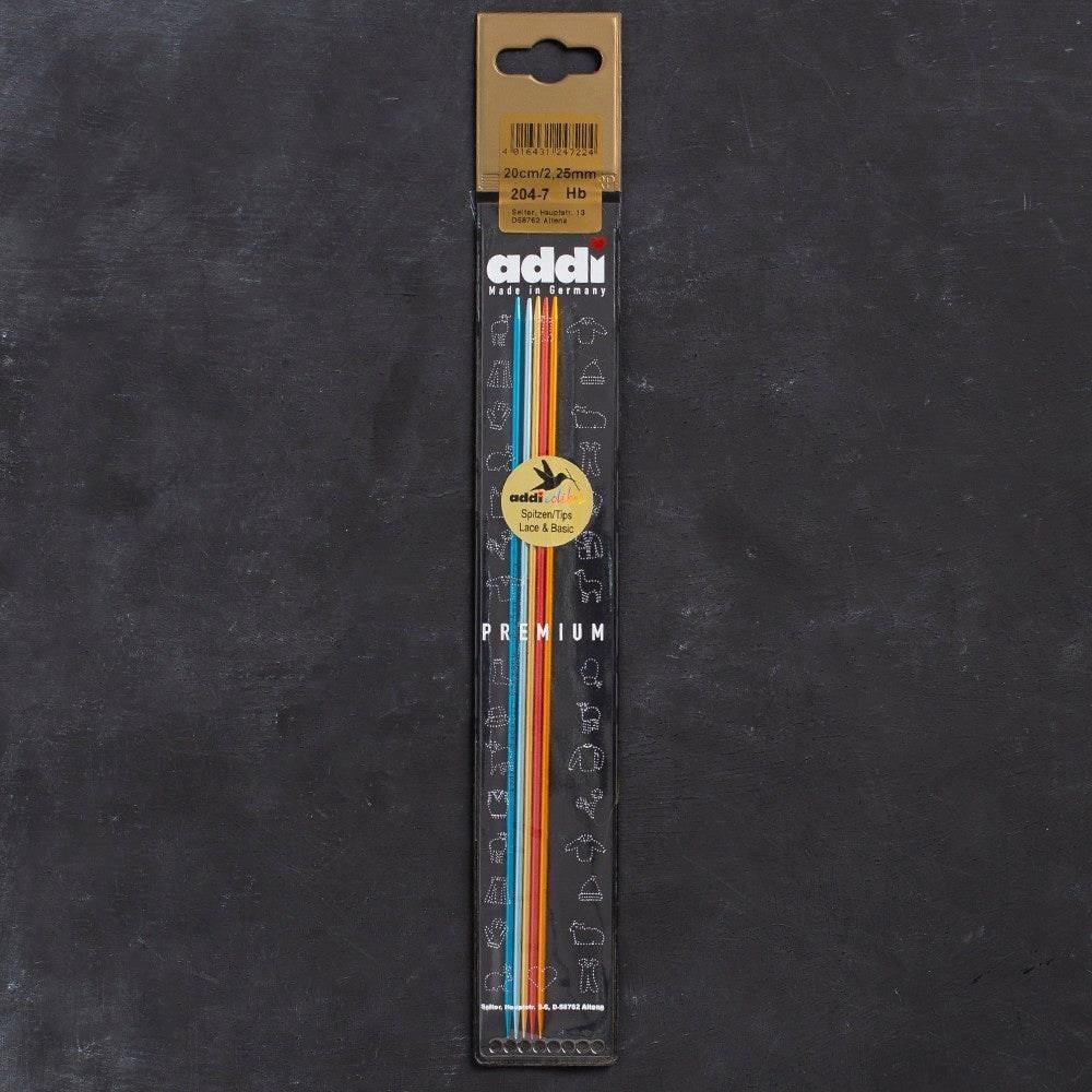 Addi Colibri 2,25mm 20cm Renkli Çorap Şişi - 204-7