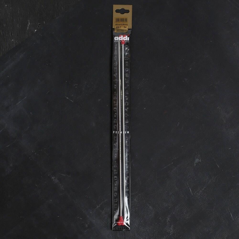 ADDI KALPLİ 3.25MM 40CM KLASİK ALÜMİNYUM ÖRGÜ ŞİŞİ
