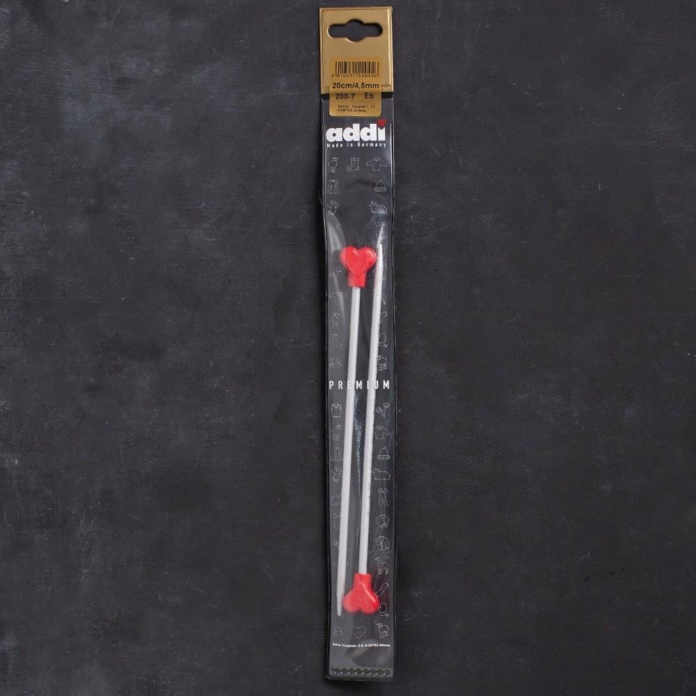 Addi Kalpli 4,5mm 20cm Klasik Alüminyum Örgü Şişi