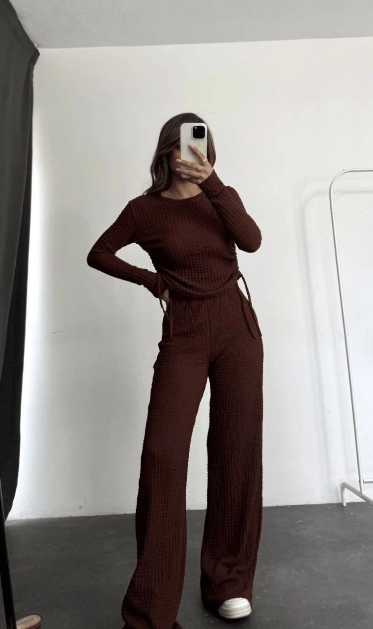 Bubble alt üst takım kahve pt510446