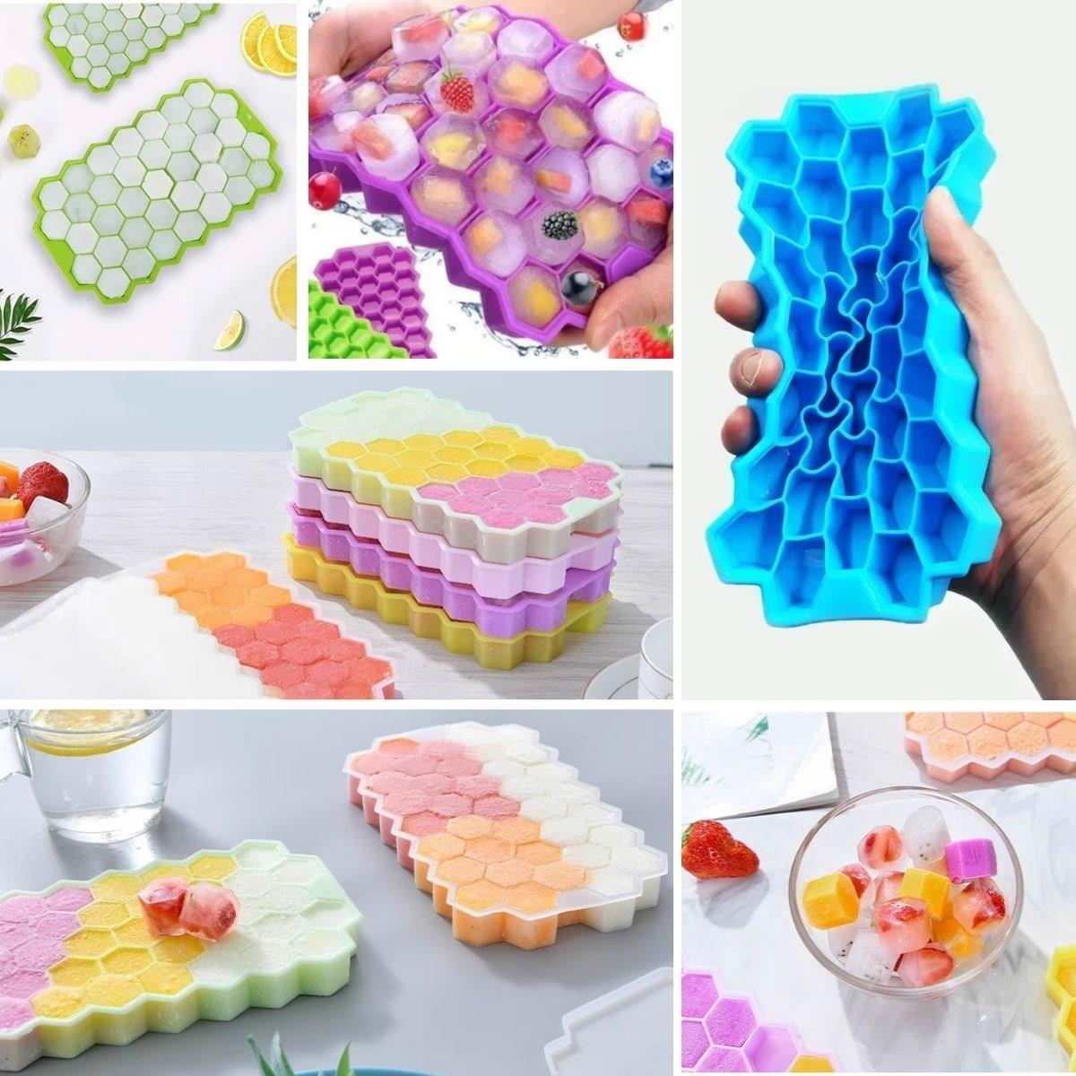 BUFFER® 37 Bölmeli Slikon Petek Şeklinde Buz Kalıbı