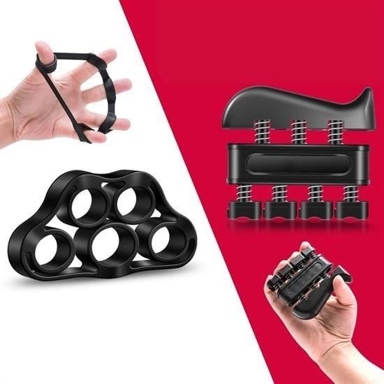 BUFFER® 5 Parça El, Kol ve Parmak Egzersiz Spor Aletleri Seti Fitness Takımı
