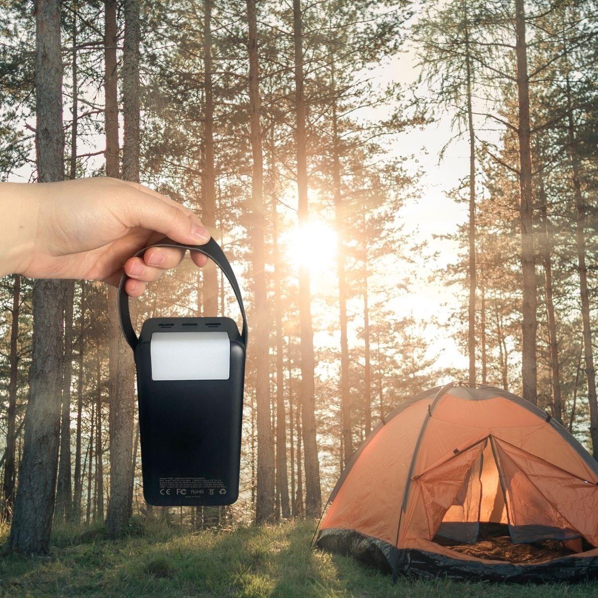 BUFFER® 60000 mAh 5 Cep telefonunu Aynı Anda Şarj Edebilen Pil Ekranlı El Fenerli Hızlı Şarjlı Powerbank