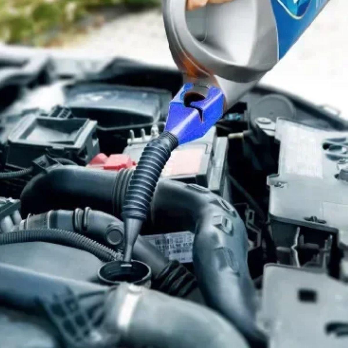 BUFFER® Araba ve Motorsikletler İçin Katlanabilir Plastik Motor Yağ Hunisi