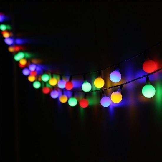 BUFFER® Dekoratif Minik Top 40 Ledli Dekoratif Dolama Led Işık (RGB)