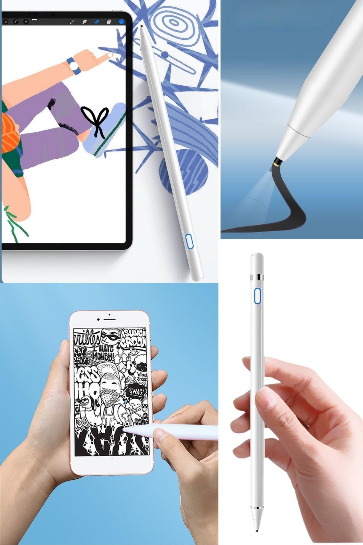 BUFFER® Evrensel Tablet ve Dokunmatik Telefonlarla Uyumlu Hassas Çizim ve Tasarım Kalemi
