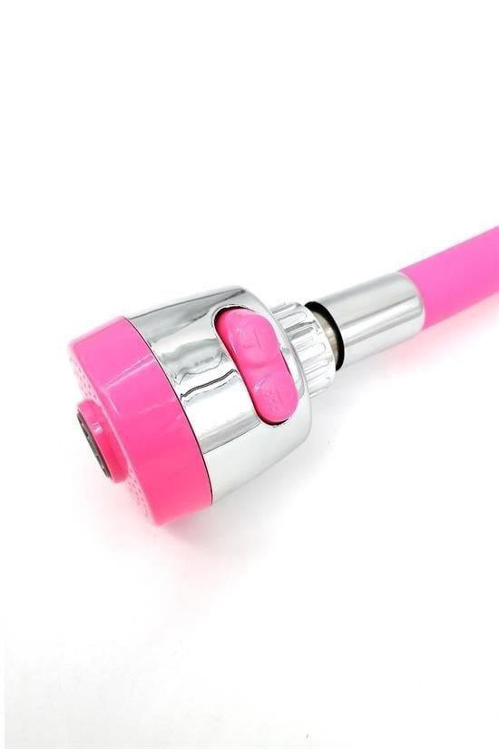 BUFFER® Oynar Başlıklı Tasarruflu Kubar Musluk Borusu ve Başlığı  Pembe