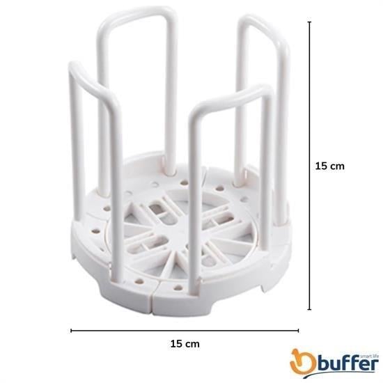 BUFFER® Tabak Bardak Kase Standı Bulaşık Kurutma Tutucu Mutfak Düzenleyici Organizatör