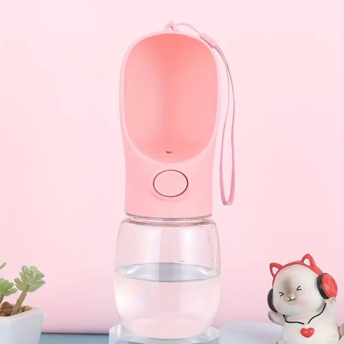 BUFFER® Taşınabilir Butonlu 350 ml Evcil Hayvan Suluğu