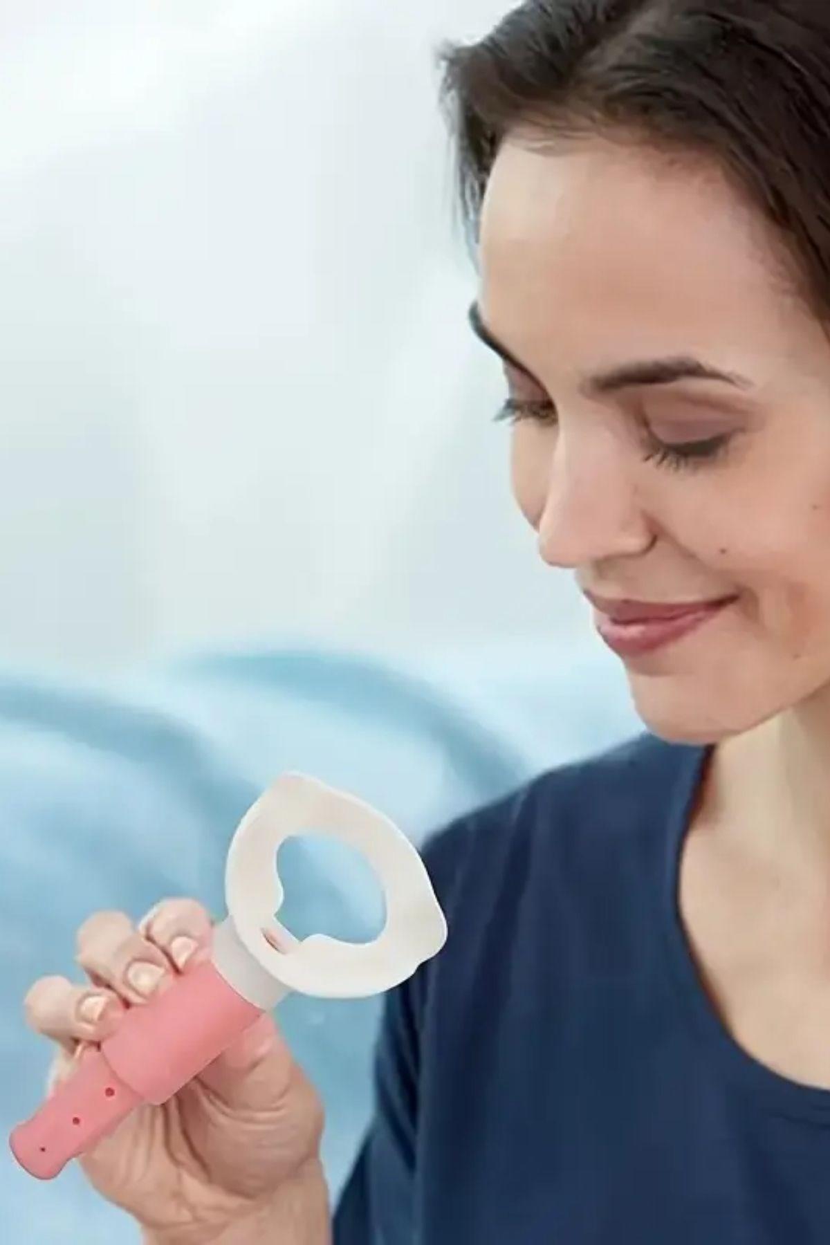 BUFFER® Taşınabilir Karın Kası Çalıştırıcı Solunum Egzersiz Eğitmeni Nefes Egzersiz Aparatı