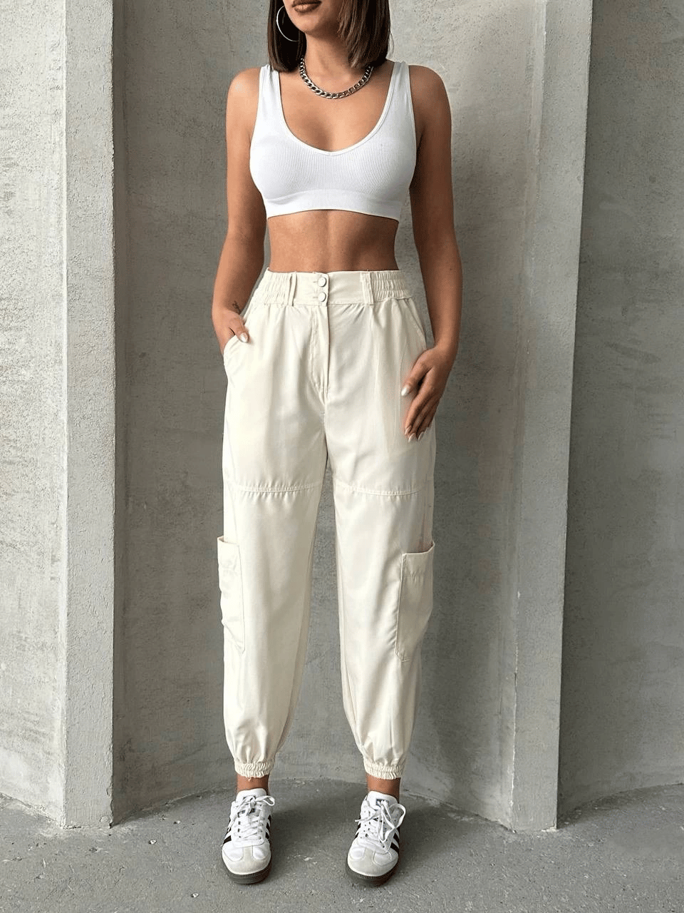 Jogger lastik paça pantolon