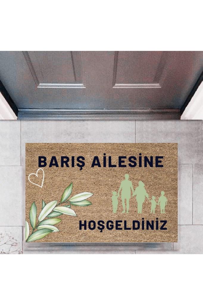 Kapı Önü Paspası Dekoratif Dijital Baskı Kişiye Özel P-2450