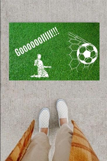 Kapı Önü Paspası Dekoratif Dijital Baskı Goooolllll P-2347