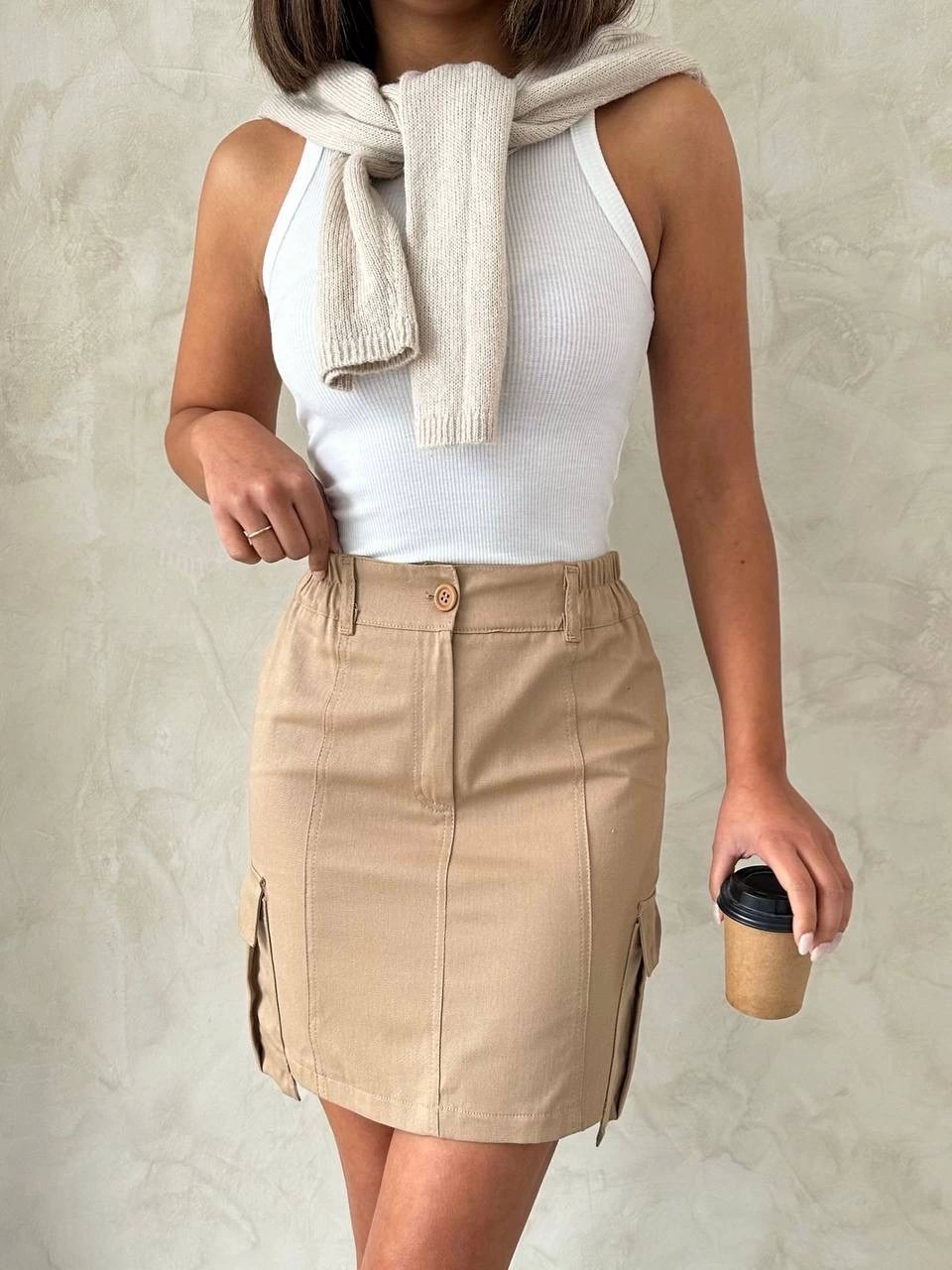 Kargo cep mini etek