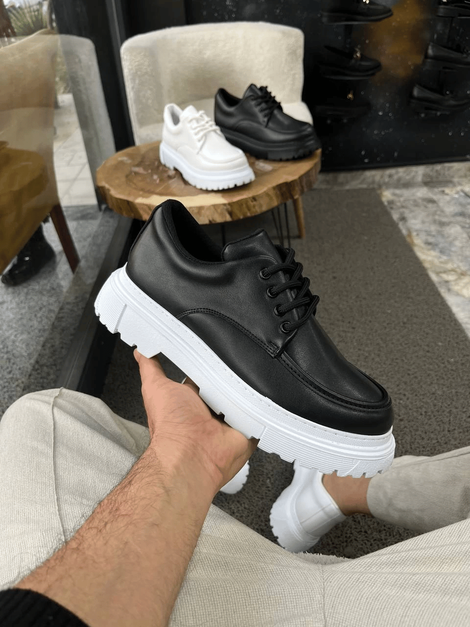 KB-X6 Kuback Siyah Cilt Günlük Erkek Ayakkabı
