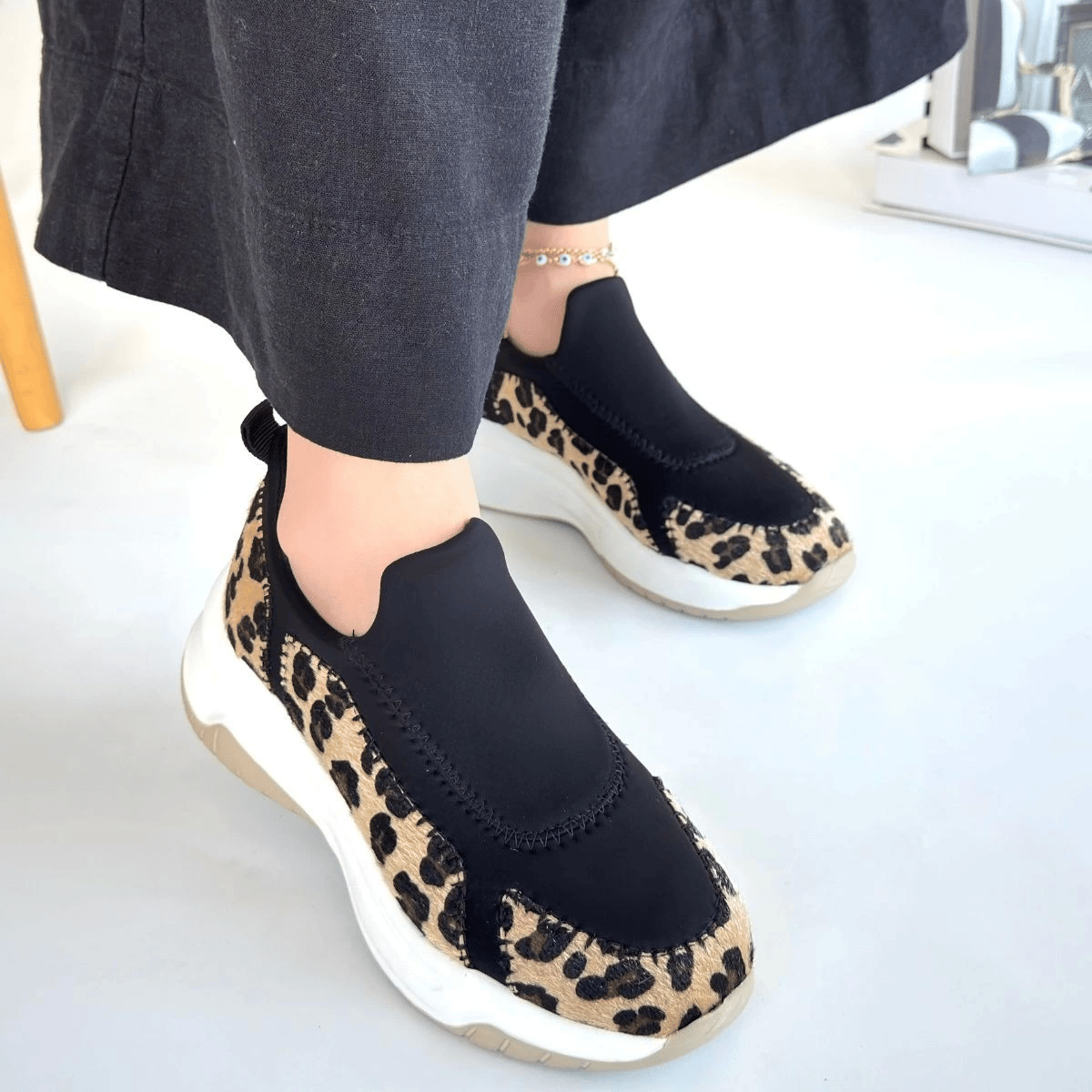 Kendy Leopar Süet Spor Ayakkabı