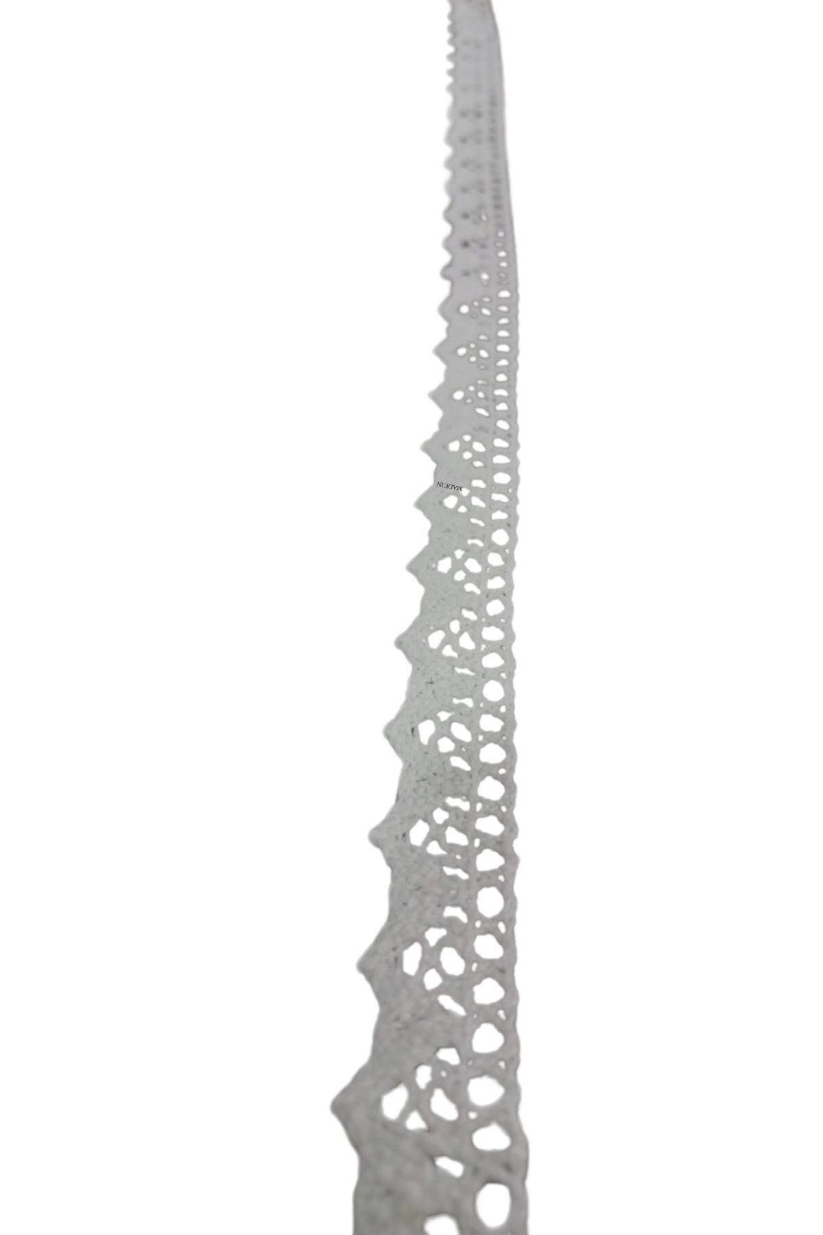 Kopanaki Dantel en 1,5 cm Beyaz 10 Metre