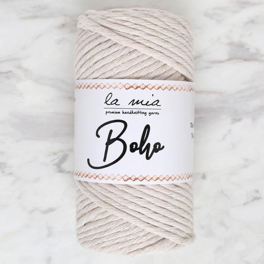 La Mia Boho Krem Büküm Makrome İpi - L002 - 33983