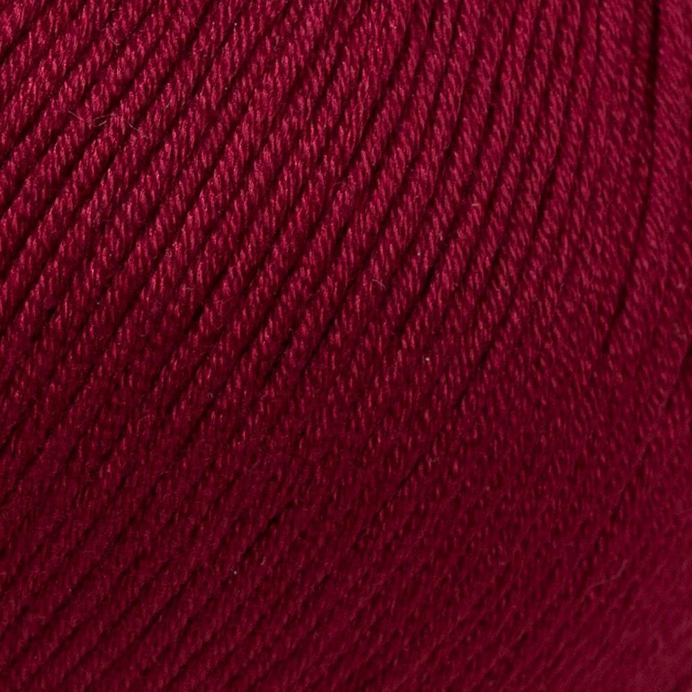 La Mia Mercerized Cotton Bordo El Örgü İpi - 23 - 33596