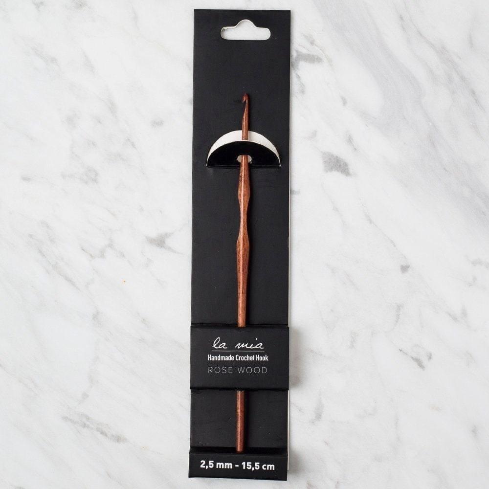 La Mia Rosewood 2.5 mm 15.5 cm Ahşap Yün Tığ