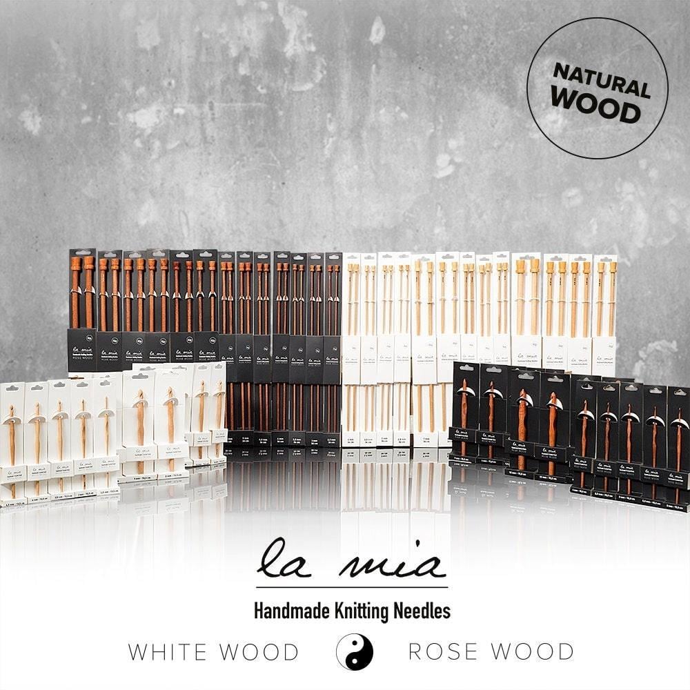 La Mia Whitewood 4.5 mm 36 cm Ahşap Örgü Şişi