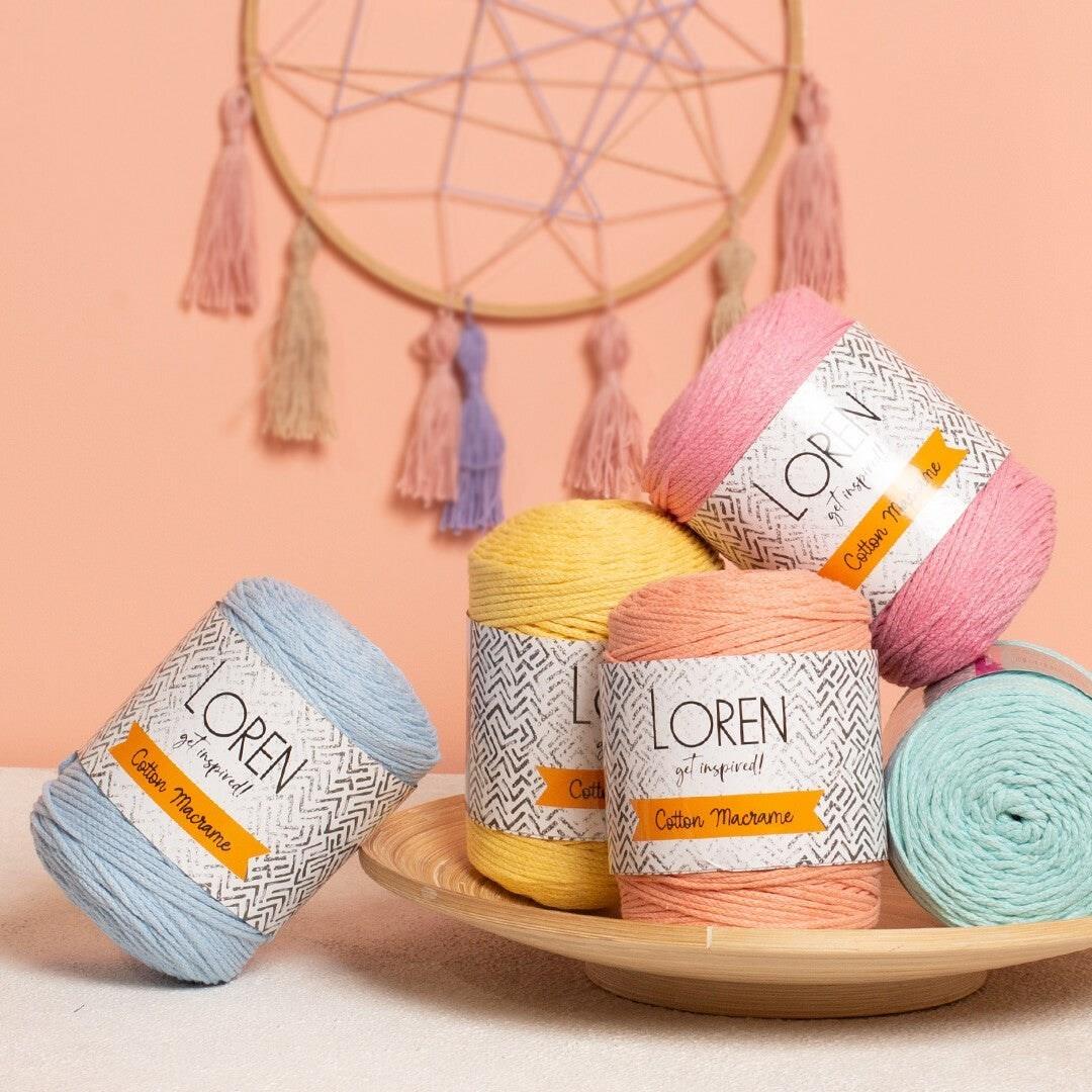 Loren Cotton Macrame Bebe Mavi - R051 - 34375