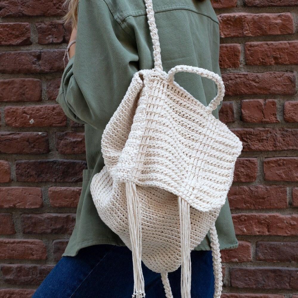 Loren Cotton Macrame Kırmızı - R095 - 34374