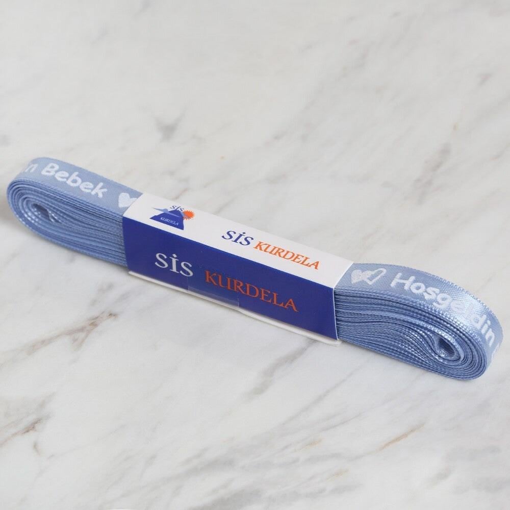 Loren Crafts 1cm 10 mt Mavi Saten Hoşgeldin Bebek