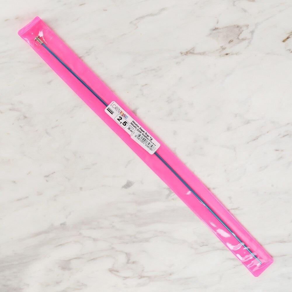 Loren Crafts 2,5 mm 35 cm Mavi Renkli Metal Gagalı