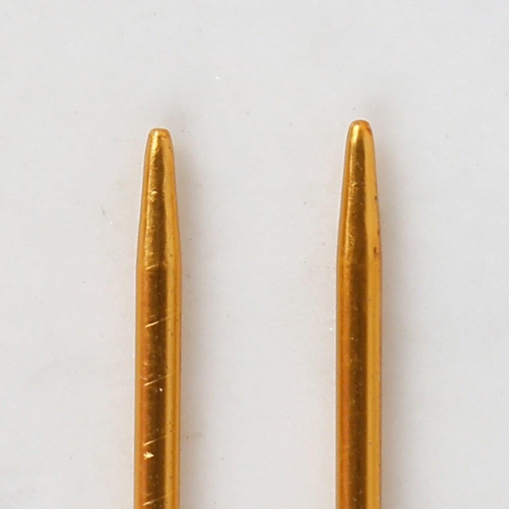 Loren Crafts 2,5 mm 35 cm Sarı Metal Örgü Şişi - L