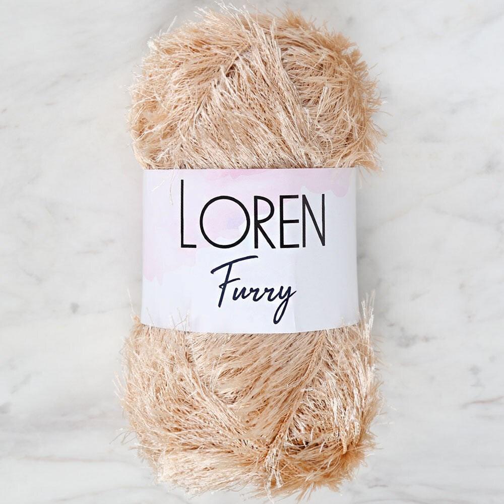 Loren Furry Bej El Örgü İpi - RF100