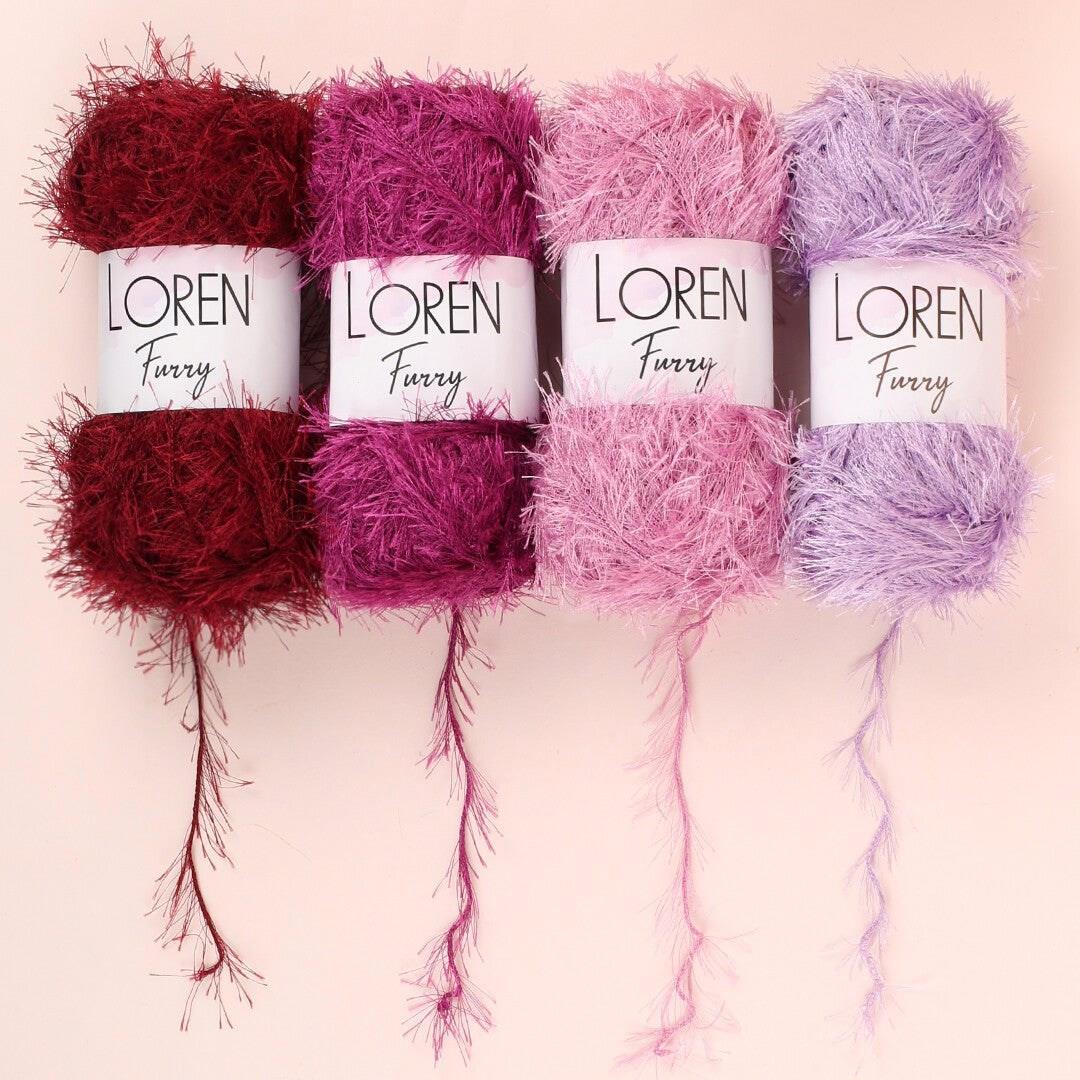 Loren Furry Beyaz El Örgü İpi - RF118 - 34067