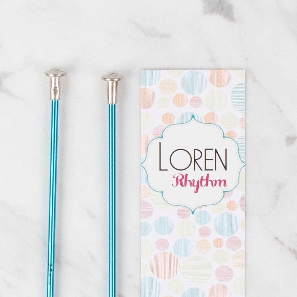 Loren Rythm 2,5mm Mavi Renkli Metal Örgü Şişi