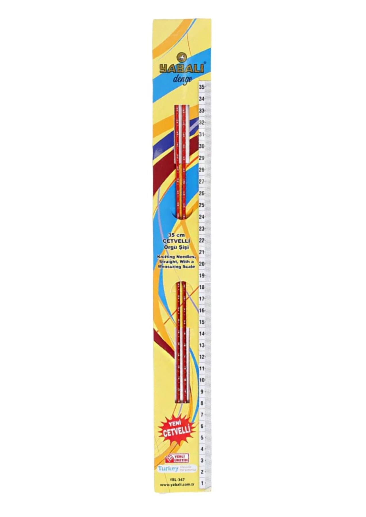 Örgü Şiş Cetvelli 3 Numara 35 cm