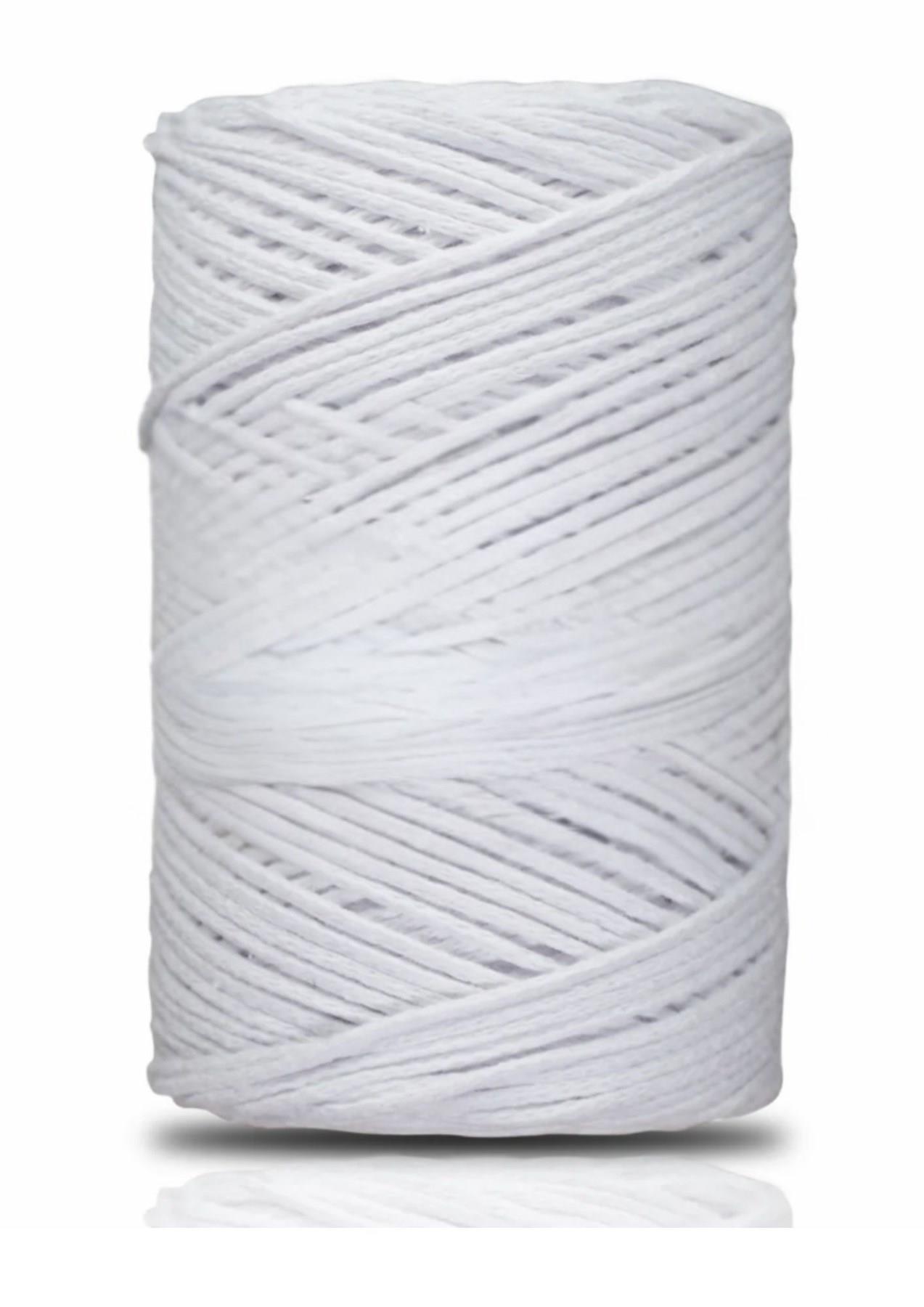 Pamuk Makrome 2 mm Beyaz